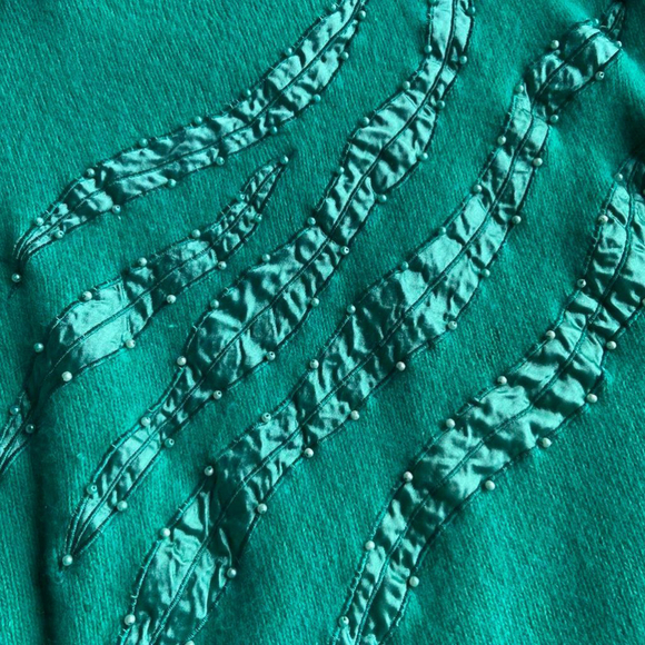 80s Embellished Wool Sweater (S) - Picture 3 of 4